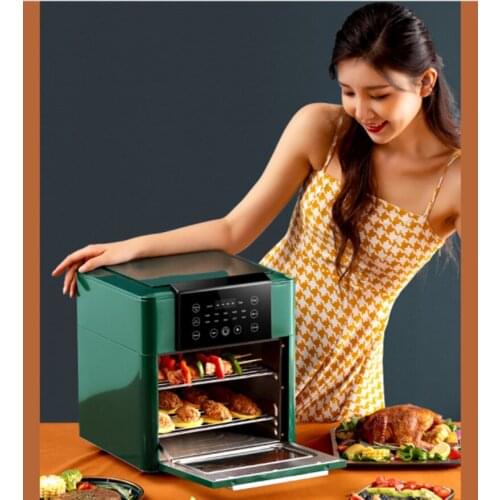 12L 1600W 220V Multifunction Air Fryer Oil free Health Fryer Cooker Smart Touch LCD Deep Airfryer Pizza French Fryer