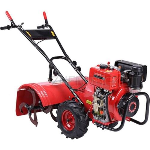 Multifunction Gasoline Rotary Tiller Small Home Orchard Vegetable Field Garden Ditching Weeding Micro Tillage Machine Cultivator