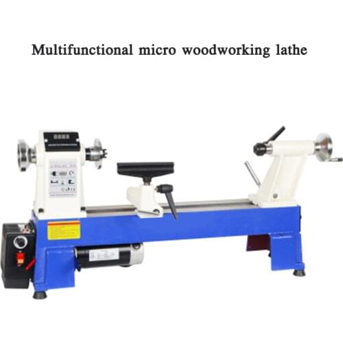 Multifunctional Miniature Woodworking Lathe Bead Machine Small Bracelet Rotating Lathe Household Wood Rotary Lathe Machine 220V