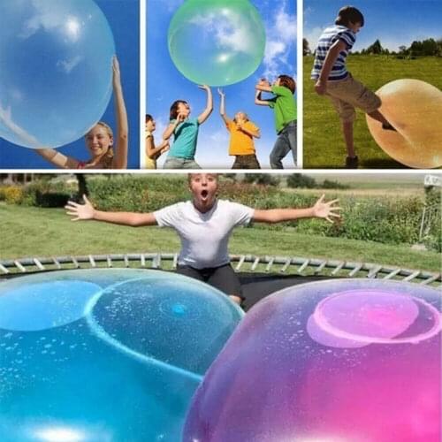 120cm TPR Bubble Water Balloon Ball Funny Toy Ball Amazing Super-large Rubber Bubble Ball Inflatable Toys For Kids Outdoor Play