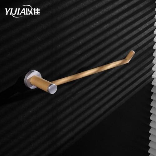 Wall mount Wooden towel rack waterproof bathroom single pole bathroom accessories bath organizer