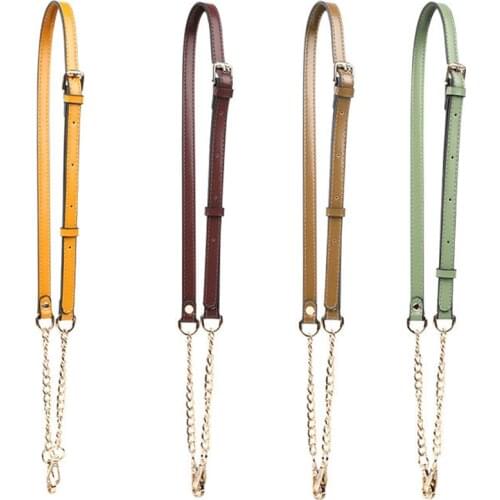 2020 New Gold Chain bag Strap Women replacement straps shoulder belt pu leather handbags accessories parts for bags diy STP125