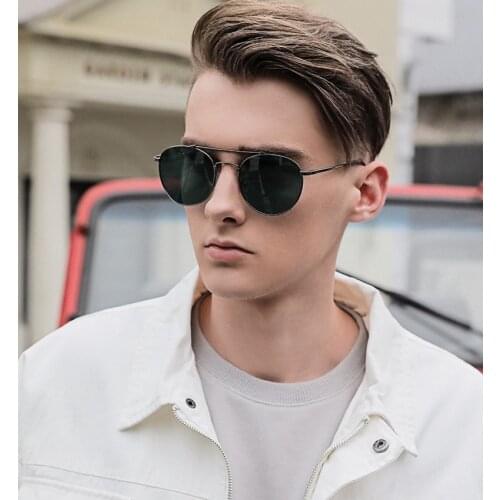 New fashion retro polarizer male outdoor driving sunglasses metal night vision sunglasses
