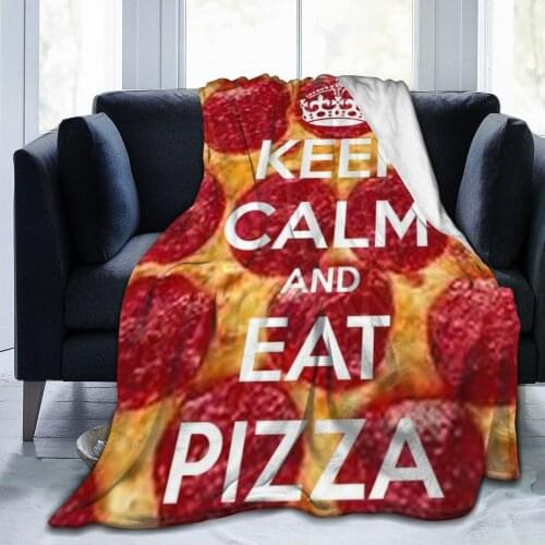 Eat pizza blanket sofa bedding soft flannel duvet cover sofa bedroom decorative nap blanket adult and childrens sheets