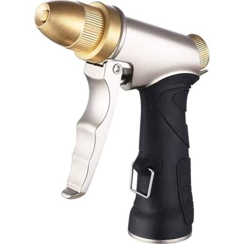 All-metal high-pressure water gun All-copper nozzle spray car washing garden lawn irrigation dog washing spray gun