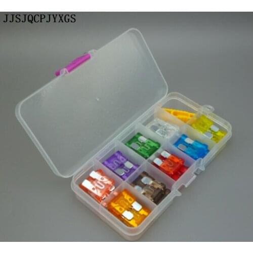 JJSJQCPJYXGS Fuse puller+92Pcs/Lot mid Blade Fuse Assortment Auto Car Motorcycle SUV FUSES Kit 5/7.5/10/15/20/25/30/35/40A