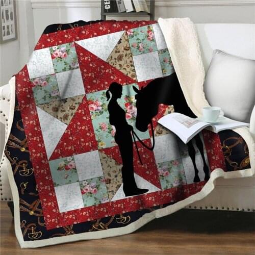 Cartoon human shadow 3D Printing Fleece Blanket Thick bedding Quilt cover Bedspread Sherpa Throw easy wash Blanket Home textiles