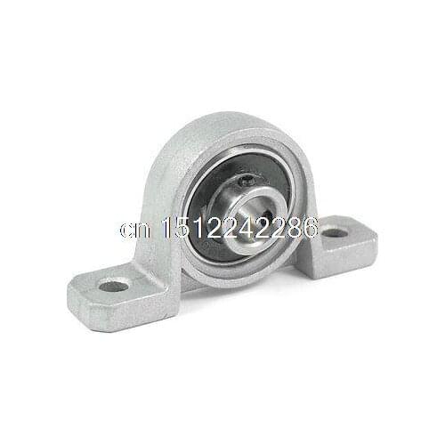 Silver Tone SU08 Pillow Block Cast Housing 8 x 20 x 6mm Insert Ball Bearing