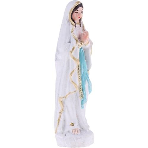 Resin Virgin Mary Figure Statue Model Miniature for Sandplay Sand Table Game Layout Accessory 2.75inch