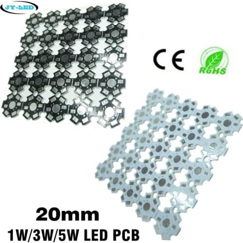 1W 3W 5W LED Lamp PCB Board, 20mm LED Aluminum Base plate for high power LED Beads