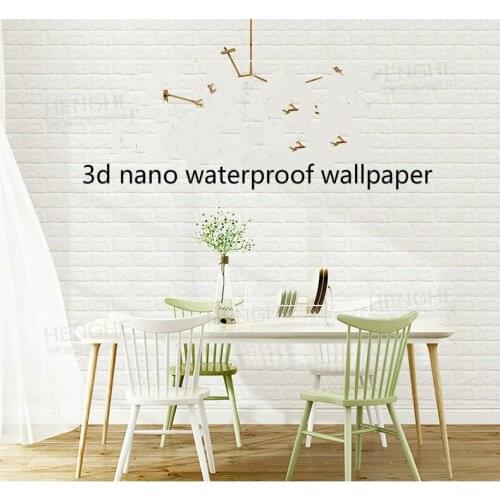 3d nano waterproof wallpaper brick wallpaper home decoration wallpaper