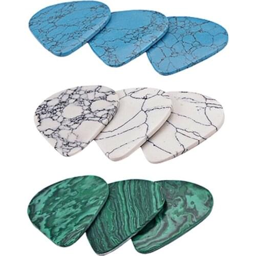 High-end Fingerpicks Guitarra Picks for Musical Instrument Natural Stone Guitars Picks Plectrum Picks Guitar Accessories