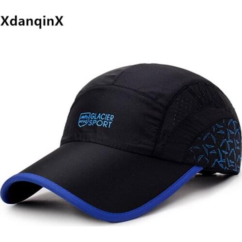 XdanqinX Summer Mens And Womens Baseball Caps Ultra-thin Breathable Mesh Cap Snapback Cap Adjustable Size Couple Sports Hat