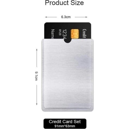 1000 RFID Blocking Sleeves Protectors Credit Card Holder Anti Theft Wallet Customize your logo