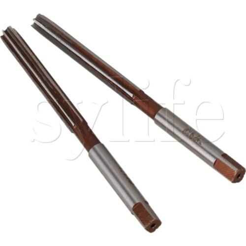 2pcs 6mm Cutting Dia 6 Flutes HSS Hand Reamer Milling Cutter 92mm Long