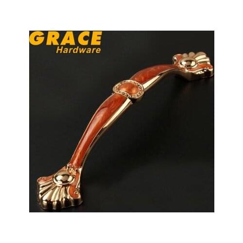 2015 New Luxury Noble European Style Modern Cabinet Furniture Knobs Cabinet Door Drawer Handle (C.C.:128mm,Length:154mm)