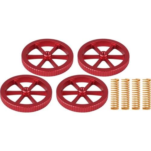 235*235mm PEI Steel Plate Heated Bed Cover+Hand Twist Leveling Nut + Hotbed Springs for Ender-3 3D Printing Accessories