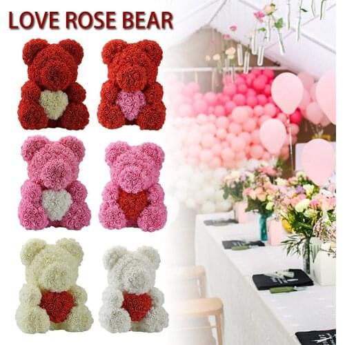 40cm Rose Simulation Doll Valentines Day Wedding DIY Gift Decoration Gift Box With Led Lights Christmas Gifts For Girlfriend