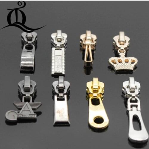 5 pcs 5# mix zipper repair kits zipper pull Metal zipper slider,zipper head,Garment,bag and suitcase accessories,clothes,t1