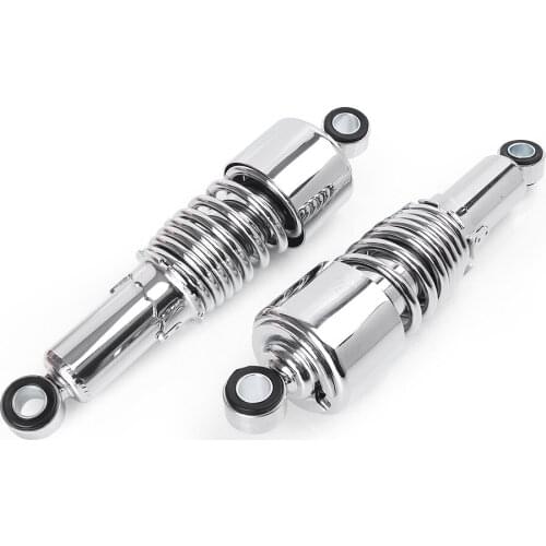 267mm For Harley Davidson Rear Shock Absorber Suspension Adjustable Round Motorcycle Parts Chrome