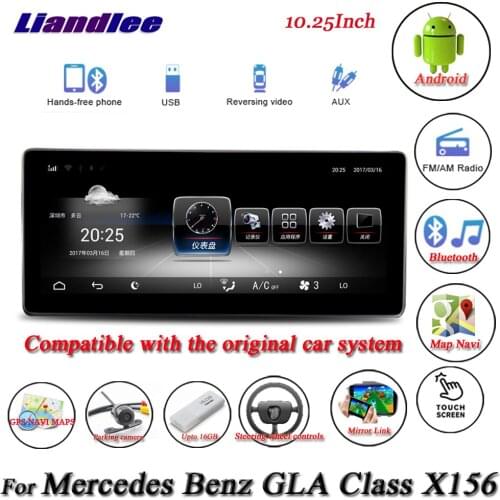 Car GPS Navigation Multimedia Player For Mercedes Benz GLA X156 W176 2013-2018 Android Screen Auto Carplay Radio Stereo