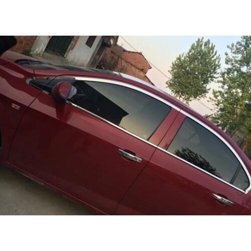 Higher star stainless steel car whole Window decoration strip frame for For Chevrolet Aveo/Sonic 2011-2014