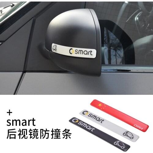 For Mercedes Smart fortwo forfour 2009-2020 High-quality car rearview mirror cover anti-collision protection decorative strip
