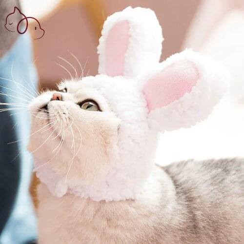 Cat Clothes Hat for Cats Accessories Cute Dog Hat Cat Dogs Costume Cosplay Rabbit Suit for Cat Hat for Kitten Dog Fancy Dress
