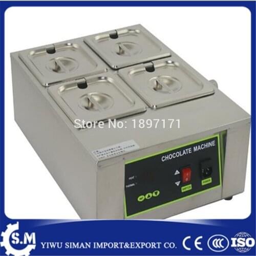 Electric chocolate melter chocolate tempering machine Houmeuse 4pots chocolate melting machine with capacity 8kg