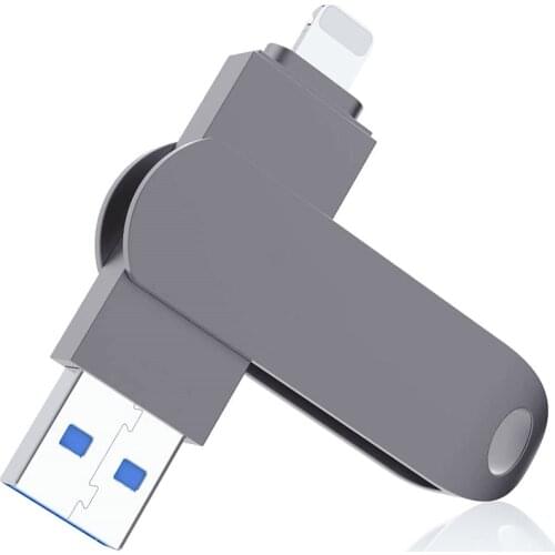 3 in1 Pendrive 128GB 64GB 32GB Metal USB 3.0 OTG iFlash Drive HD 256GB USB Flash Drives for iPhone for iPad and Android Phone