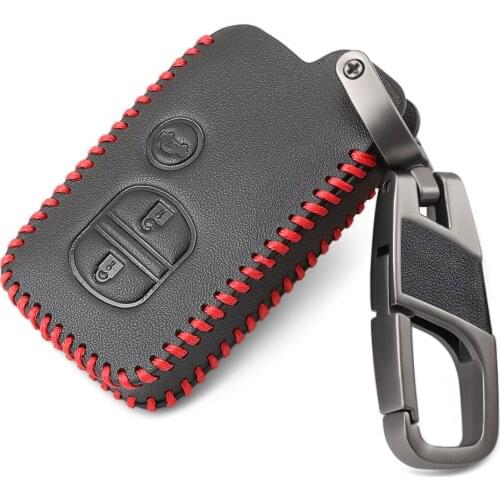 Remote Leather Key Case Car Styling Cover For Toyota Land Cruiser Camry Highlander Crown Prado Prius For Subaru Foreste Outback