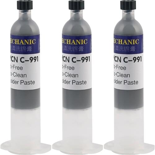 Mechanic C-991 No Need Clean Solder Paste For PCB Board Repair Free Clean Tin Paste 183 Degree Melting Point