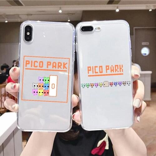 Pico park picopark game cute Phone Case For Samsung Galaxy Note 4 8 9 10 20 S8 S9 S10 S10E S20 Plus UITRA Ultra transparent