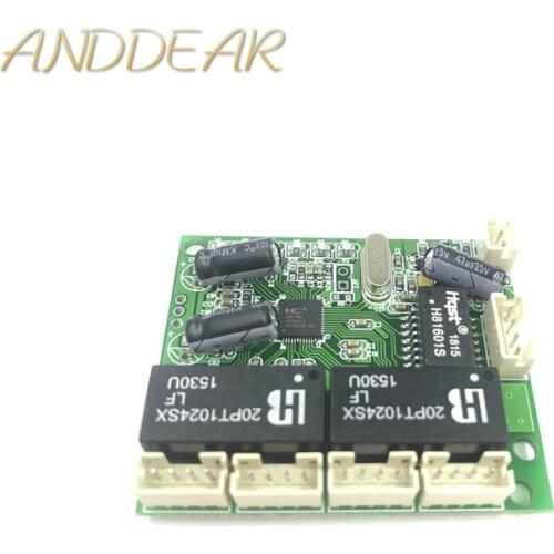 Mini extra small 3/4/5 port 10/100Mbps engineering switch module network access control camera exquisite compact PCBA board OEM