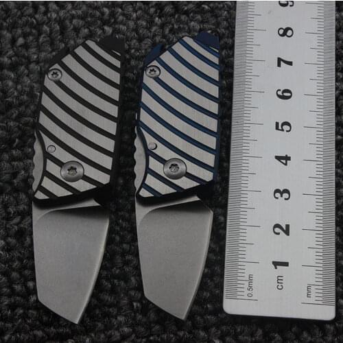 Brave Fighter Serge Mini pocket knife D2 blade TC4 Titanium handle folding knife camping Survival EDC tool tactical pocket knife