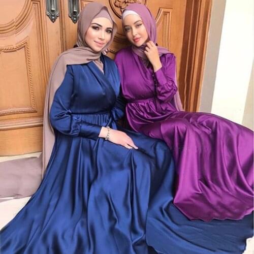 Muslim Middle East Arab Dubai Abaya Long Kaftan For Women Fashion Lace up Ladies Maxi Dress Robe Femme Islamic Clothing Y1366