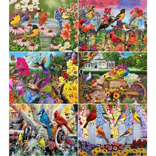 AZQSD Diamond Art Painting Kits Bird Picture Of Rhinestones Decor For Home Diamond Embroidery Sale Animal Handmade Craft