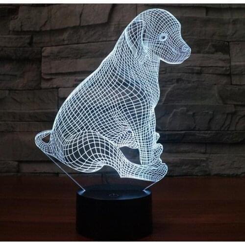 Dog Desk Lamp Creative Specialty Product 3d Led Lamp Lovely cartoon childrens toys Remote Touch switch Table Lamps