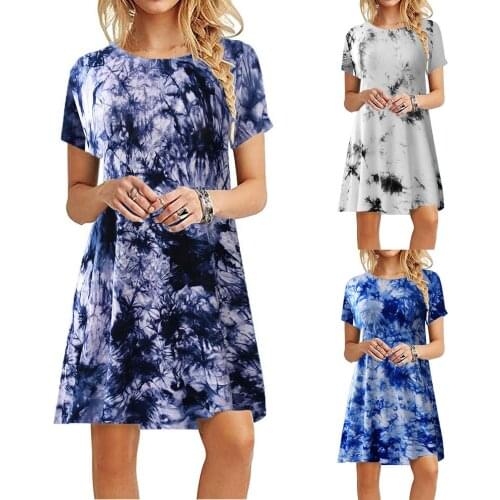 SAGACE Print loose short round neck short sleeve slim womens dress 2021 loose fashion trend casual womens wear Футболки с коро