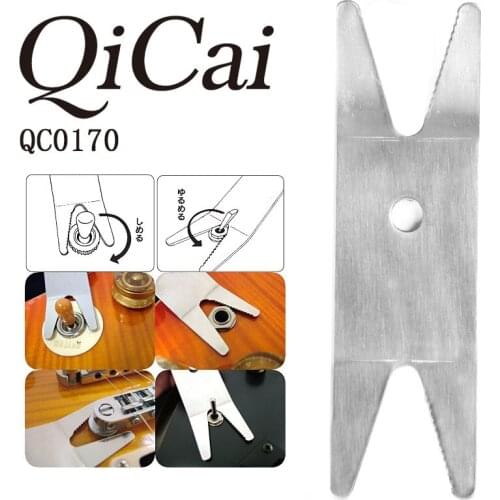 QiCai QC0170 Multi Spanner Wrench Guitar Tool for Acoustic, Electric, or Bass Guitar Tool for Quick Fix