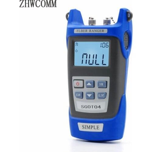 ZHWCOMM SGOT04 Handheld OTDR 60KM Fiber find fault tester 1310or1550nm Fiber breakpoint fault detector with VFL FC/SC Connector