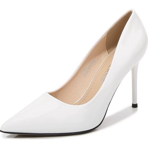 Elegant mujer Pointed Toe Shoes Woman 9cm Thin Heels shoes Ladies Wedding Stiletto Fashion Show Pumps Escarpins