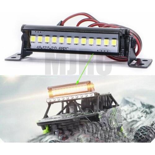 Bright LED lights cool accessory for model car 50mm RC LED Light Bar LEDs Lamp 1:10 RC Car Part for TRX4 90046 90048 SCX10