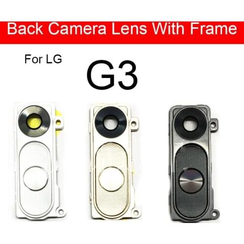 Back Rear Camera Glass Lens Ring Cover With Frame Holder For LG G3 D850 D851 D852 D855 LS990 F400S VS985 Camera Glass Lens