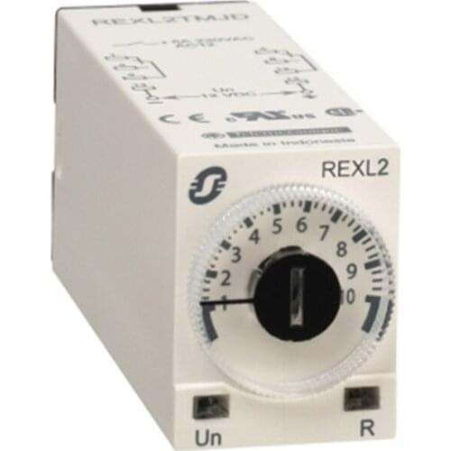 Closed Power Delay Mini Plug-in Time Relay Original Export 8foot Two Open Two 5A 230VAC 0.1s-100h 2C / O REXL2TMP7 Low Power AC