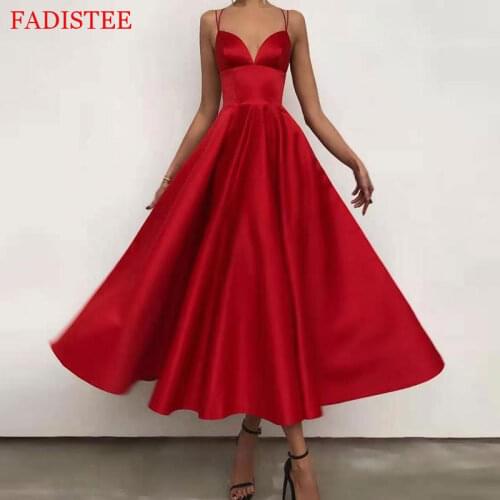 New Style Prom Dresses Sexy V-neck Spaghetti Straps Party Evening Gowns Vestido De Noiva Robe De Soirée De Mariage Playa Formal