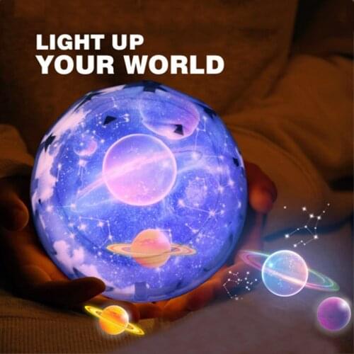 Star Projector Night Light For Kids Universe Night Light Projection Lamp Romantic Star Sea Birthday Christmas Projector Lamp