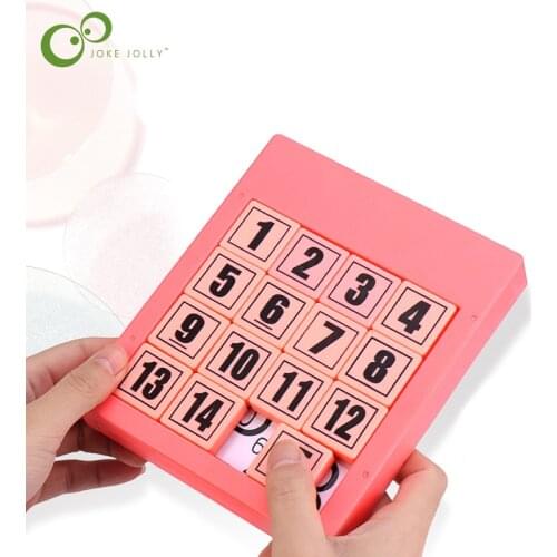 1Pcs ABS Digital sliding puzzle strongest brain digital puzzle puzzle early education childrens math toys Childrens gift YJN