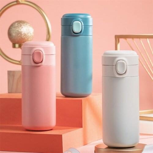 304 Stainless Steel Thermos Vacuum Flask Creative Coffee Insulated Cup Simple Mini Travel Thermos Hot Water Bottle Drinkware
