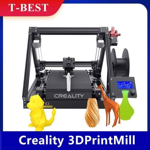 Creality 3DPrintMill 3D Printer Model Reproduction in Batches Infinite Z-Axis Printing Silent Motherboard w/ 8G SD Card